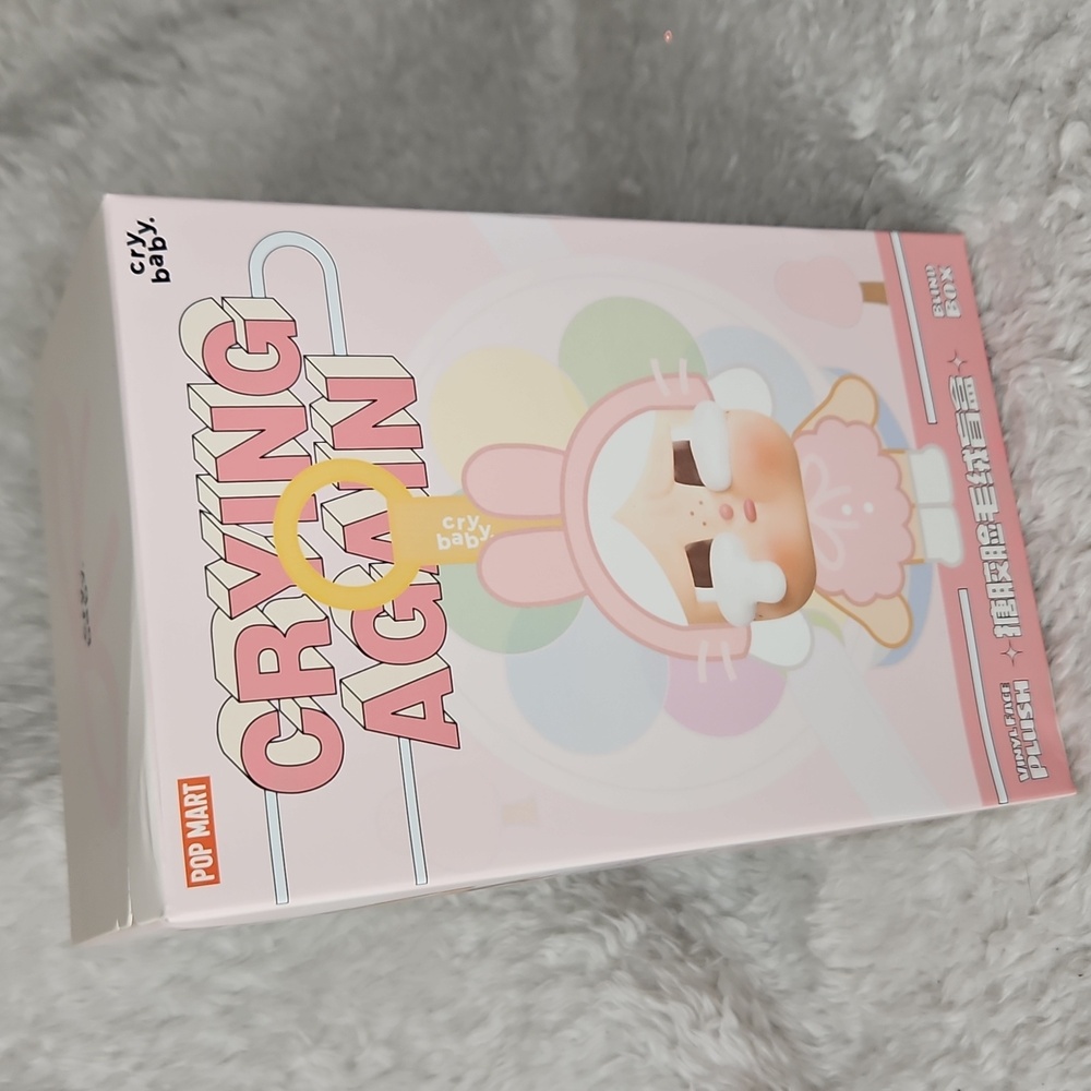Pop Mart Crybaby Crying Again Series Vinyl Face Plush Blind Box - Picture 1 of 8